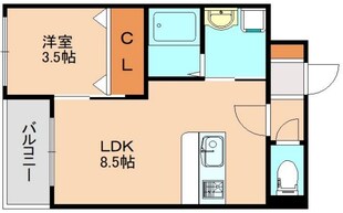 竹下駅 徒歩24分 1階の物件間取画像